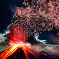 Volcano eruption