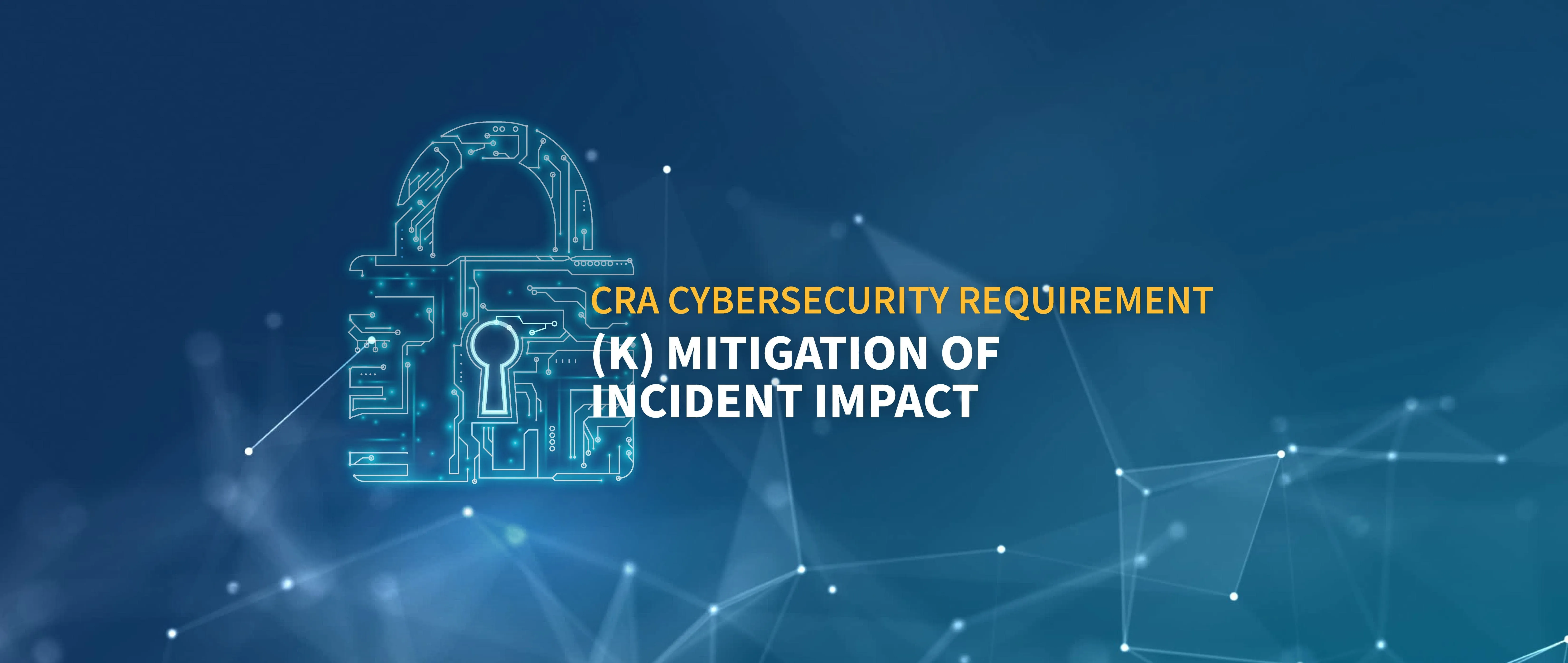 CRA Cybersecurity Requirement (k)