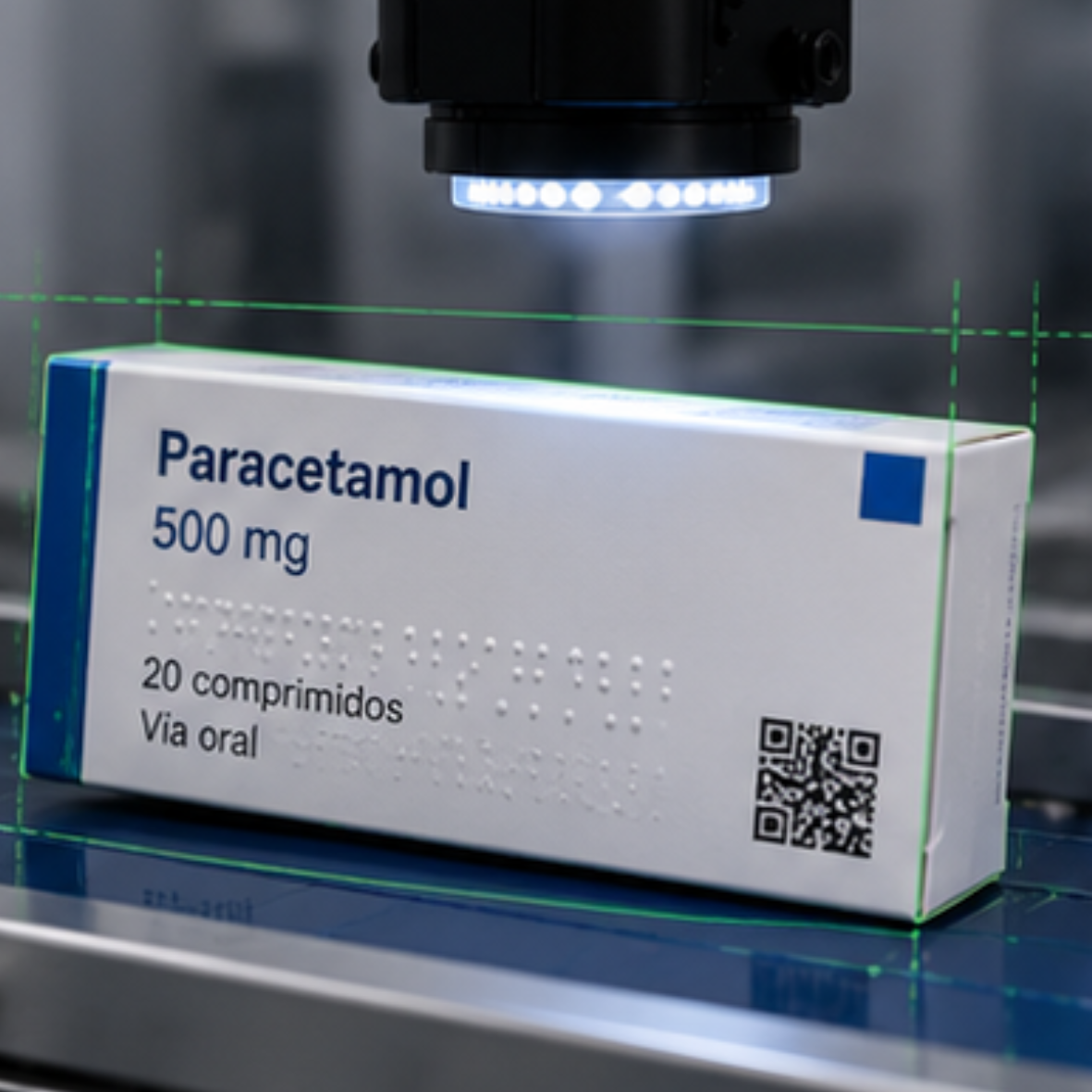 Verificación automática de la posición y alineación de etiquetas en envases farmacéuticos mediante visión artificial