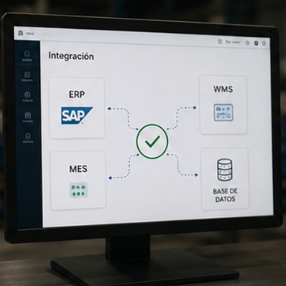 Integración de la clasificación inteligente con sistemas ERP, MES, WMS y bases de datos
