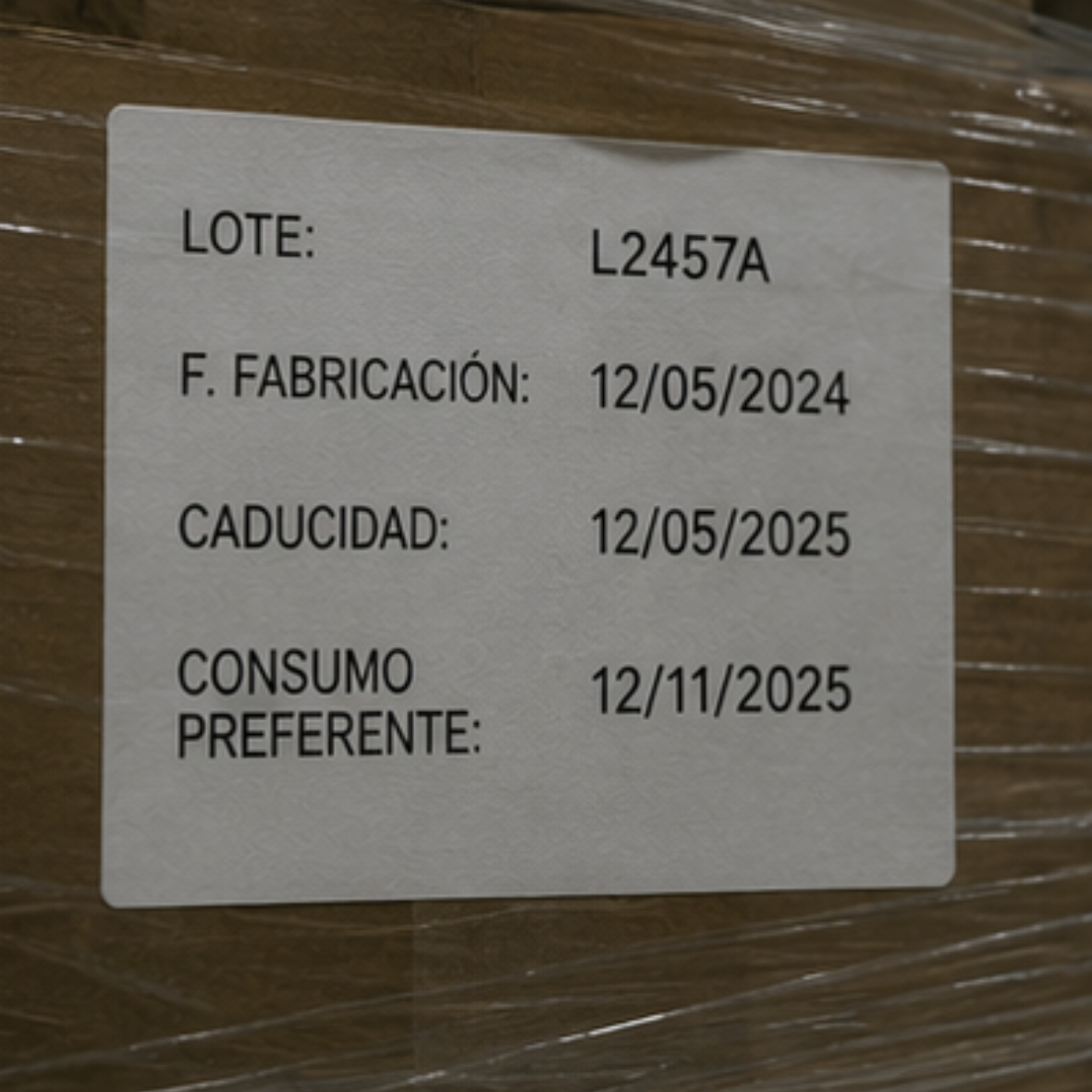Lectura de lotes y fechas de fabricación en etiquetas industriales mediante OCR
