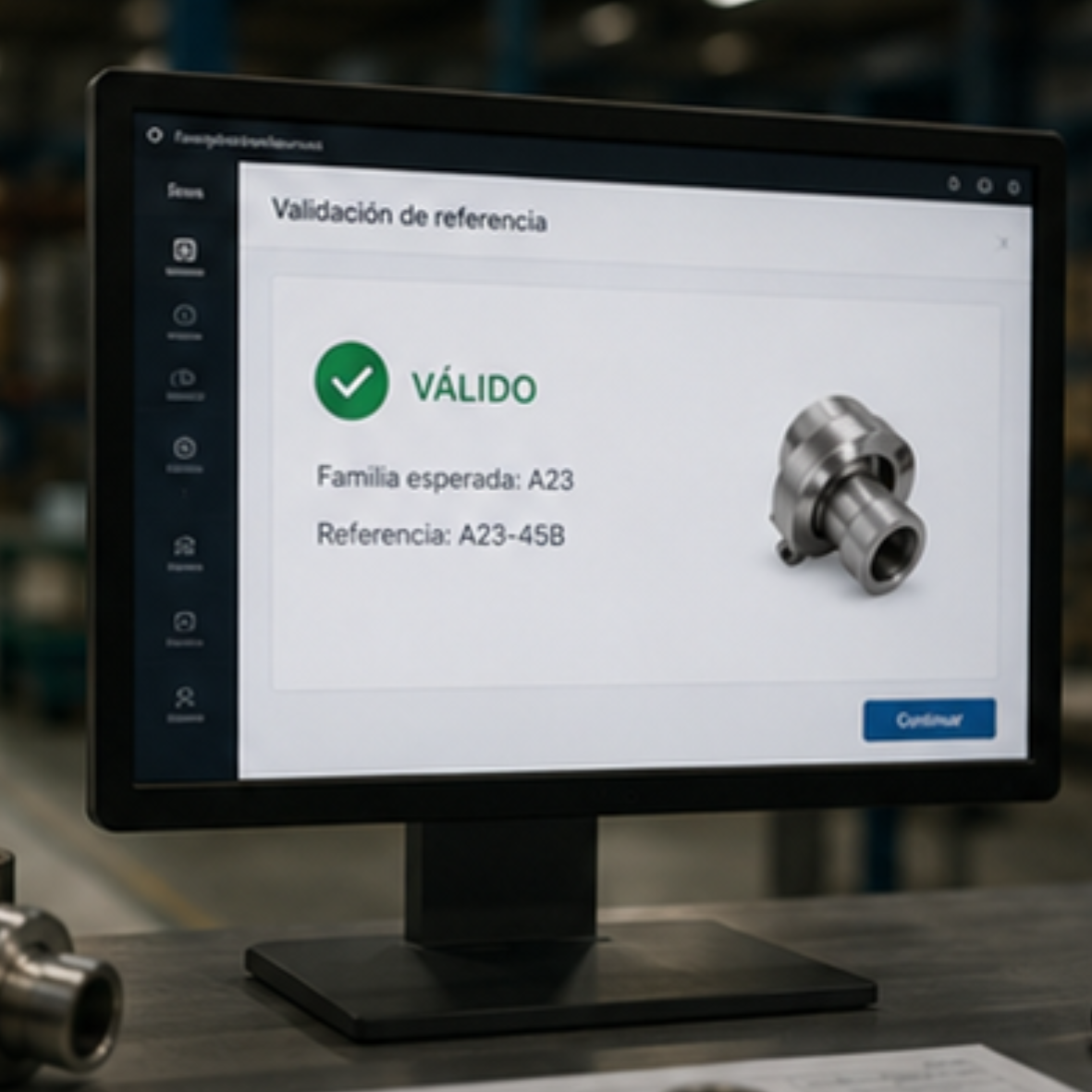 Validación automática de referencias durante la clasificación inteligente de productos