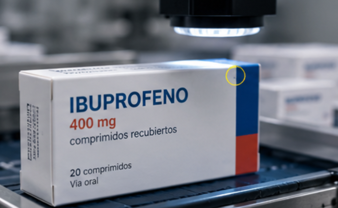 Detección automática de etiquetas mal colocadas durante la inspección de packaging farmacéutico