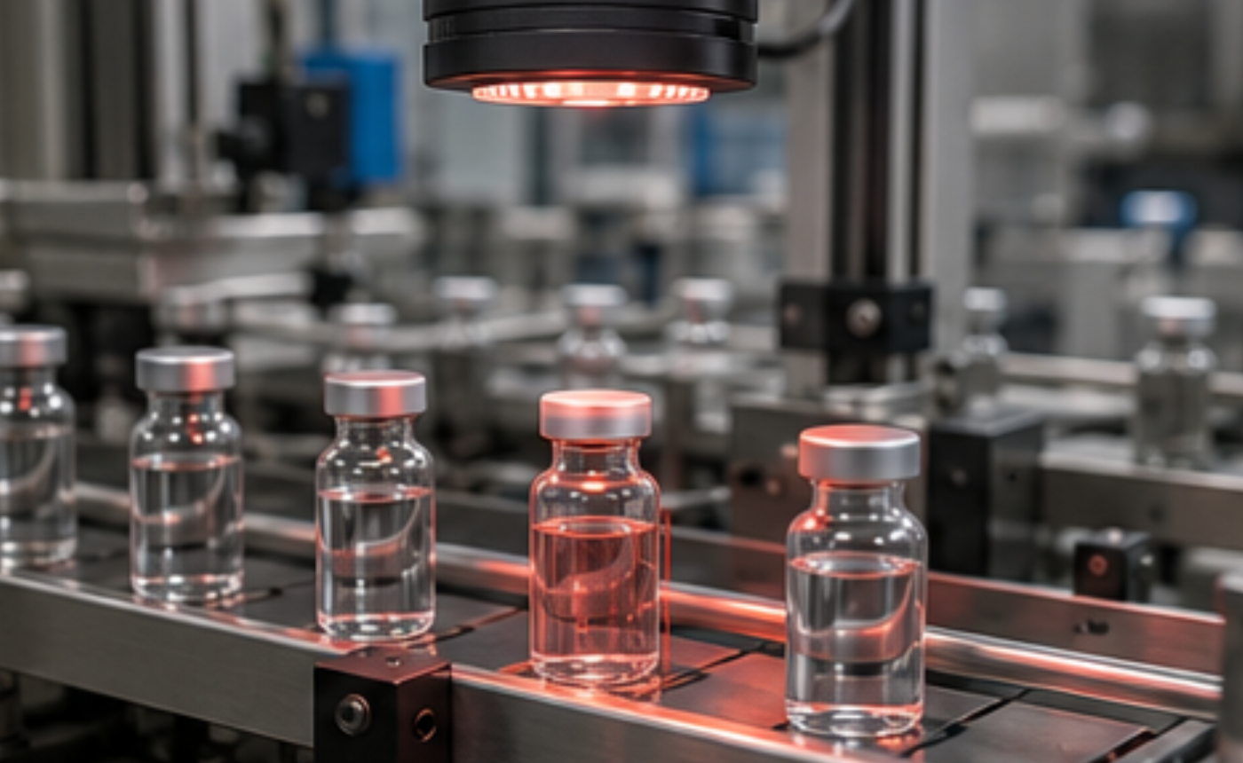 Inspección automática de medicamentos para detectar anomalías y defectos mediante inteligencia artificial.