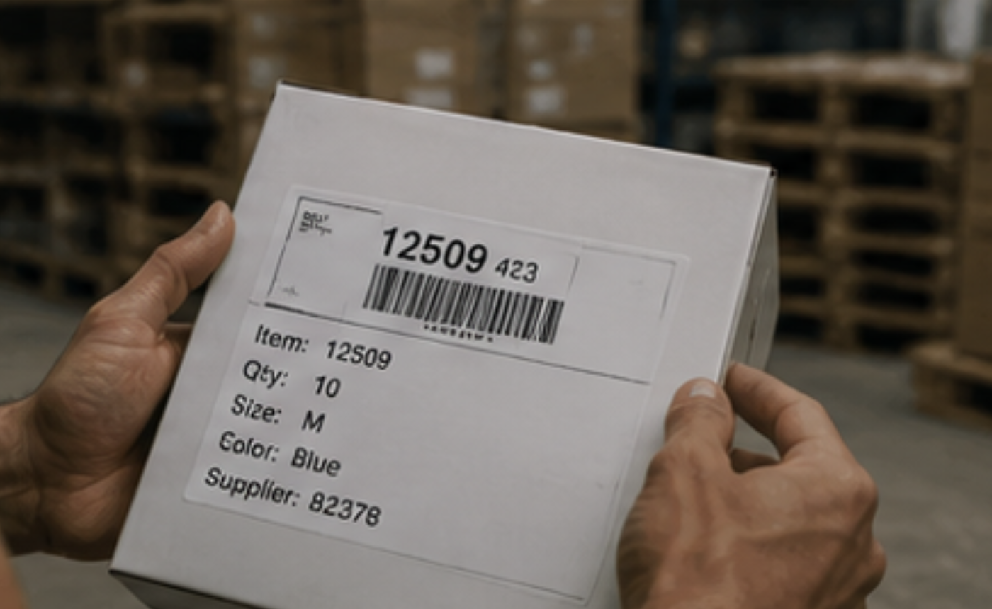 Etiquetas industriales con formatos variables para extracción inteligente de información