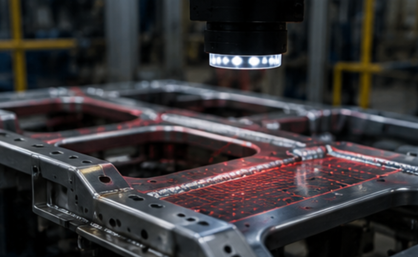 Identificación automática de puntos y cordones de soldadura mediante visión artificial industrial.