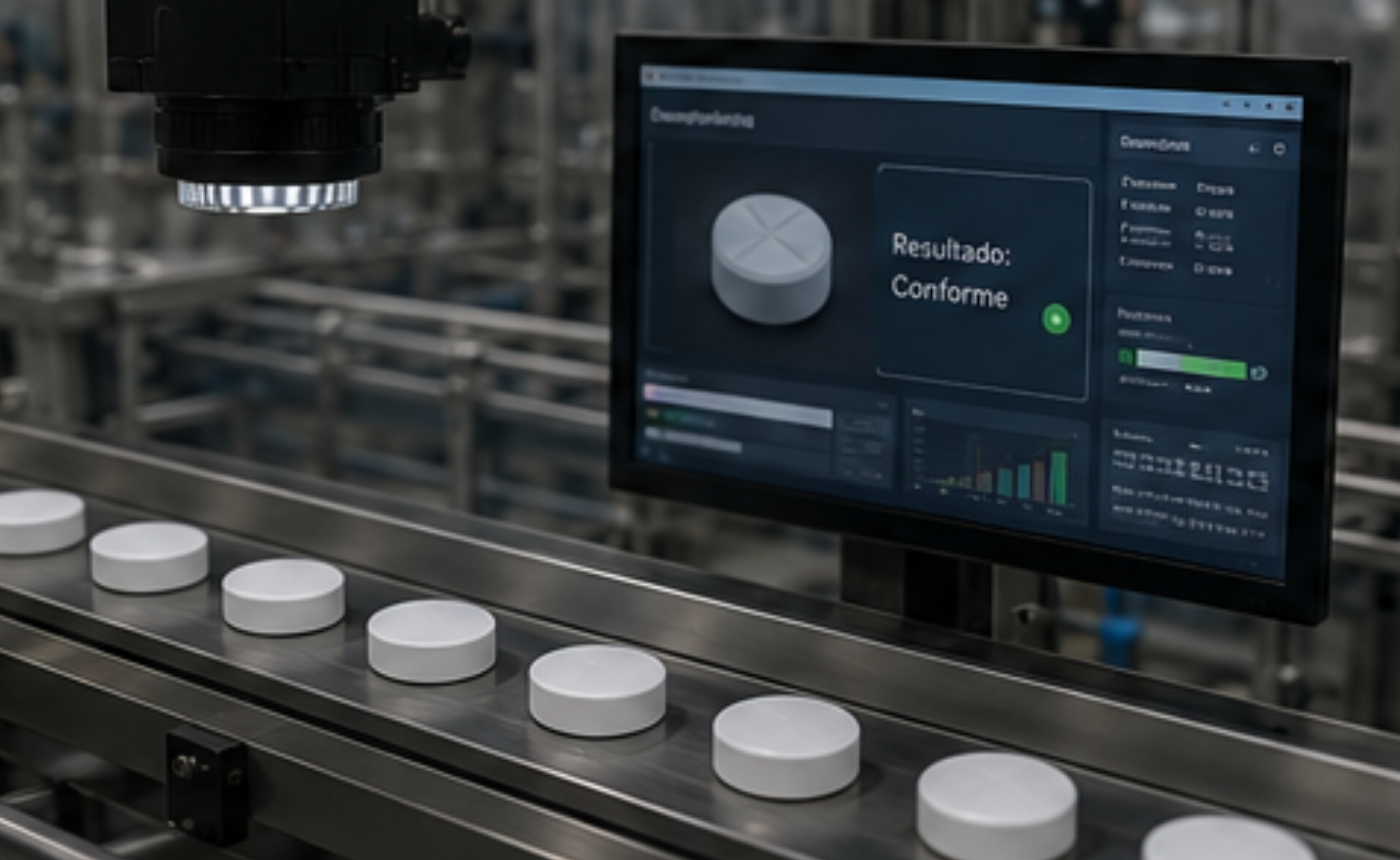 Clasificación automática de medicamentos tras la inspección de calidad mediante visión artificial.
