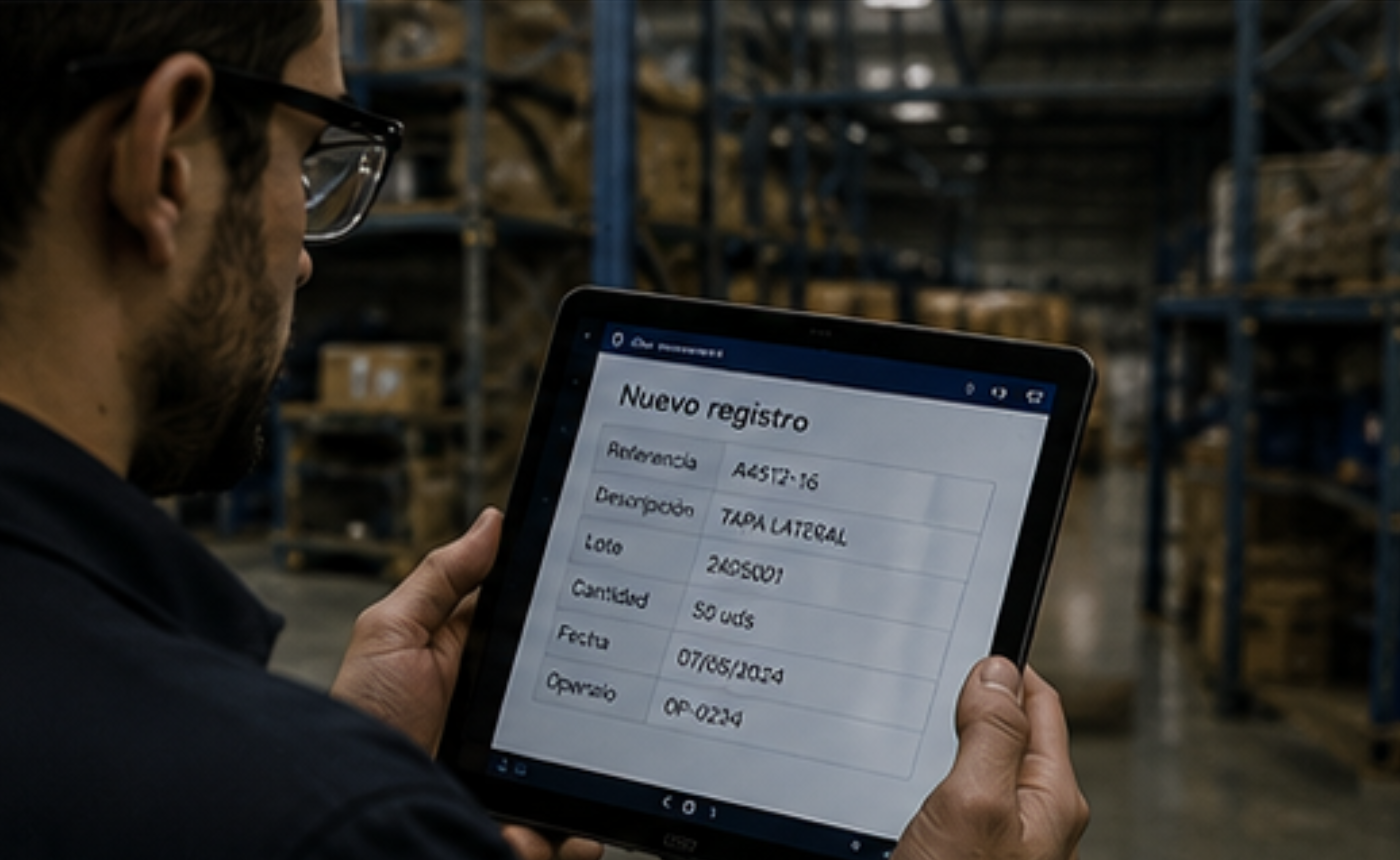Captura de información industrial desde un dispositivo móvil en planta