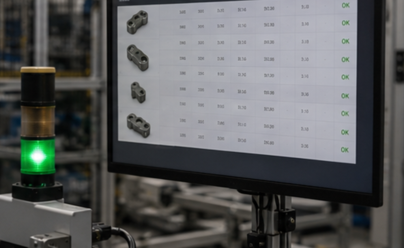 Registro y trazabilidad de piezas industriales mediante identificación individual durante el proceso de producción.