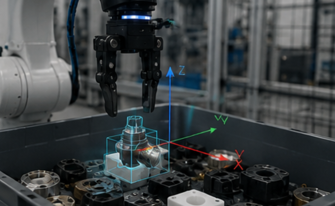 Localización 3D de piezas para robot de Bin Picking mediante inteligencia artificial