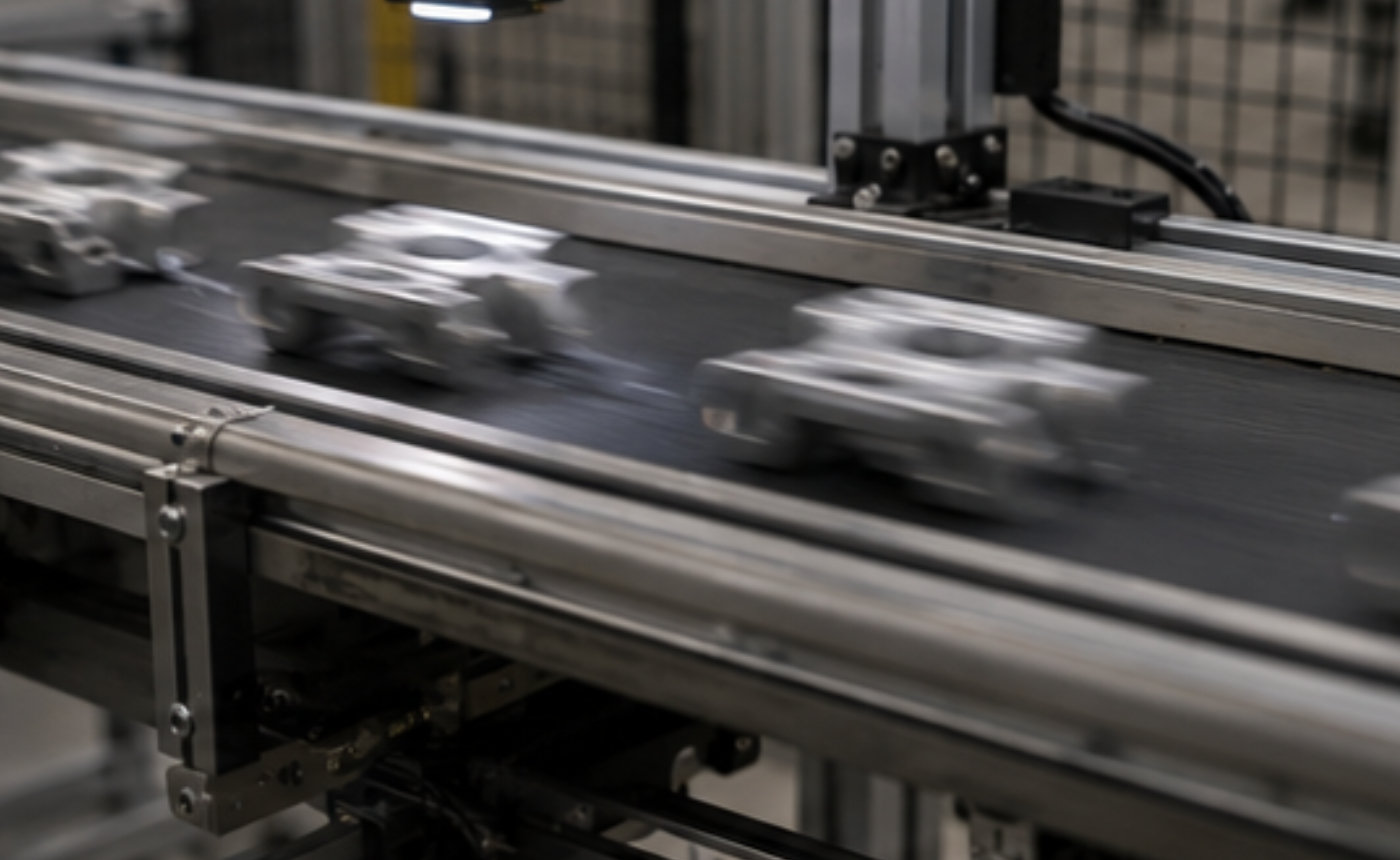 Clasificación automática de piezas industriales en diferentes destinos mediante visión artificial.