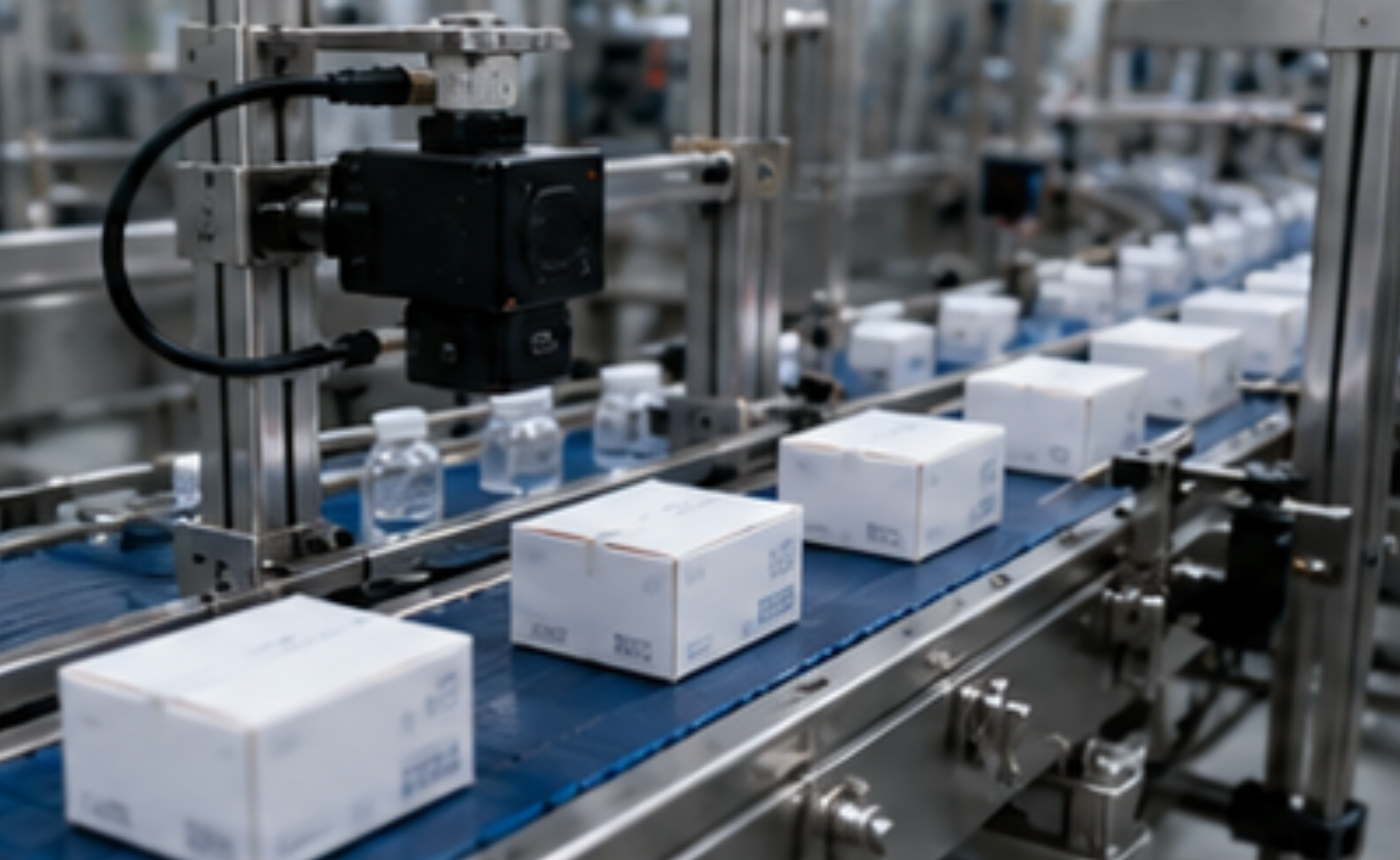 Seguimiento automático de productos entre diferentes zonas de una línea farmacéutica