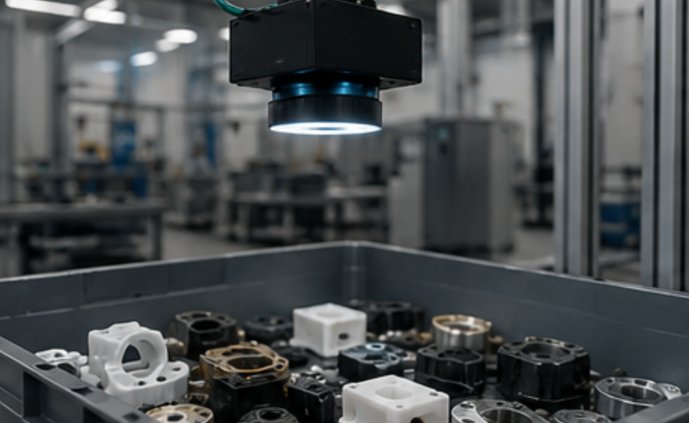 Captura de imágenes mediante cámara industrial para sistema de Bin Picking