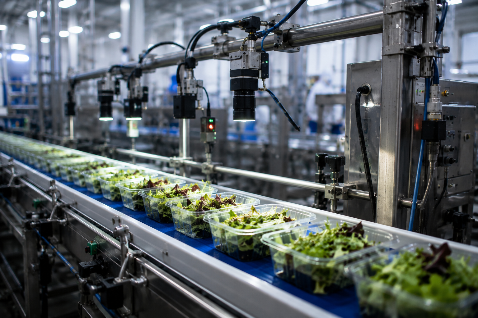 Visión artificial para inspección de alimentos en una planta de producción