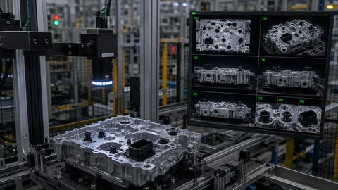 Inspección automática de presencia y ausencia de componentes desde diferentes perspectivas mediante visión artificial industrial.