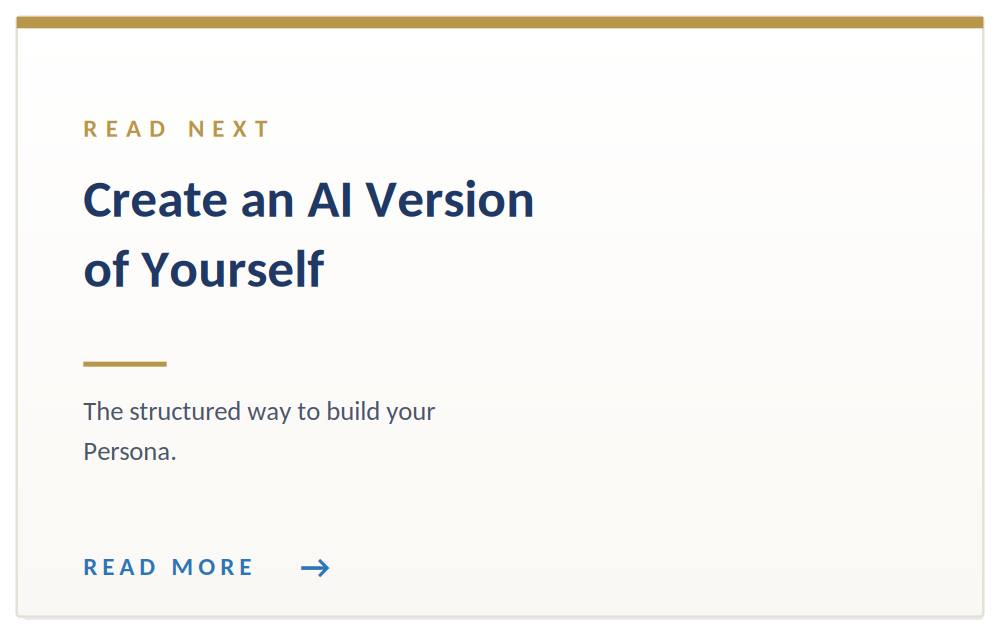 Create AI Version of Myself