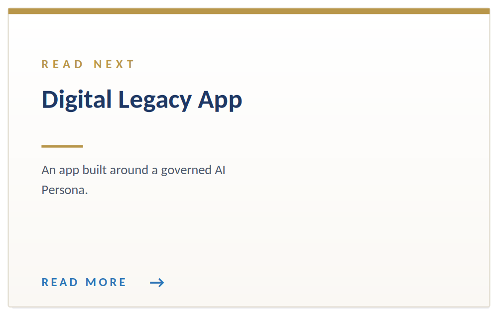 Digital Legacy App