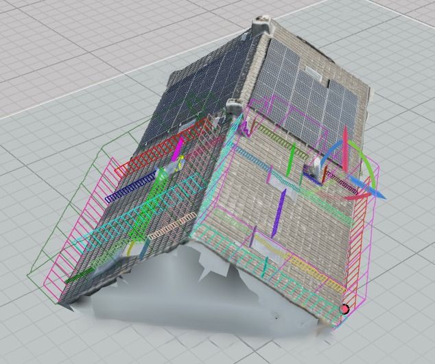 Scan eines Dachs vor der Montage von Solarzellen