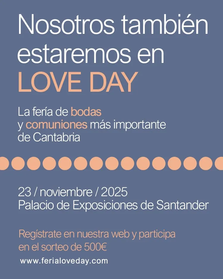 Anuncio de la participación en la feria de bodas y comuniones 
