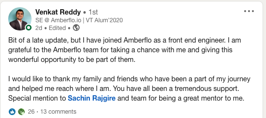 Venkat Reddy Wynisco Review