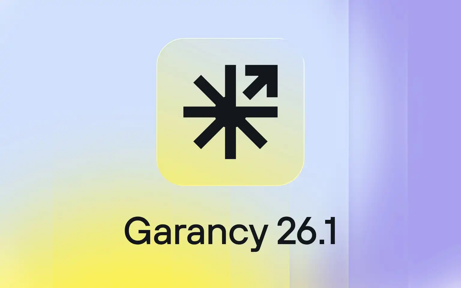 Garancy 26.1 on gradient background