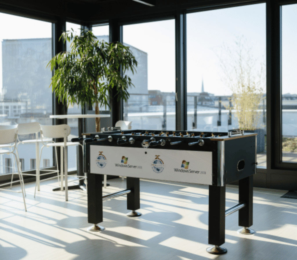 Kickertisch im Garancy-Büro am Ernst-Reuter-Platz in Berlin