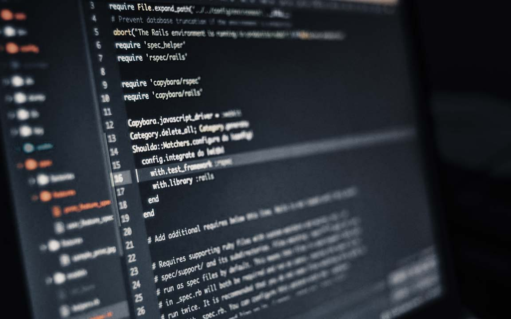 Computer monitor with code