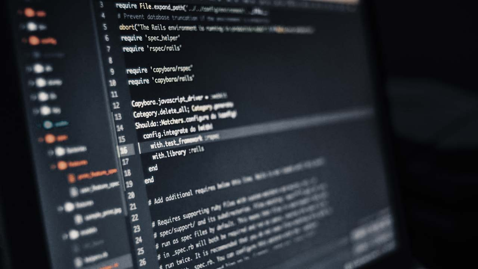 Computer monitor with code