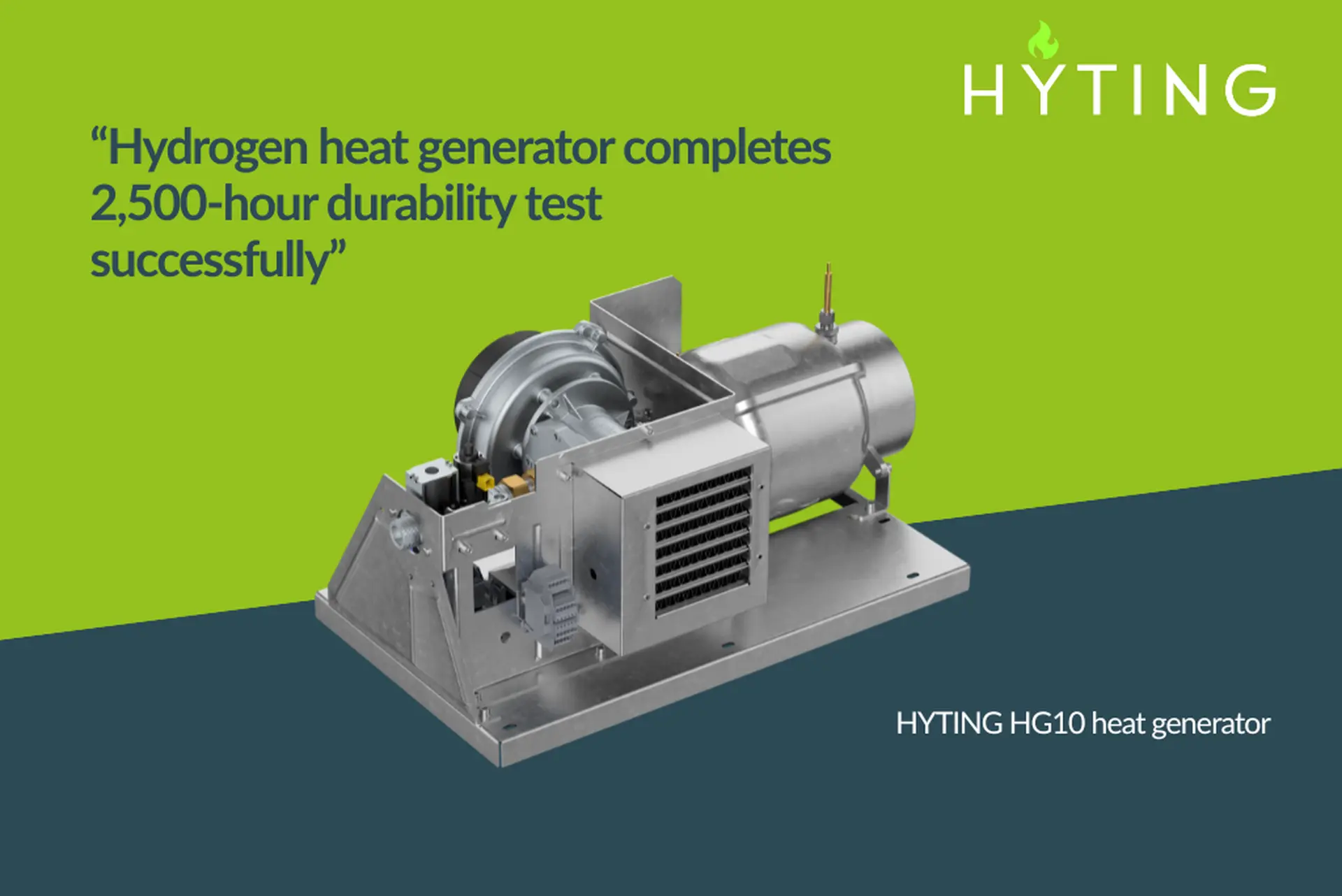 HYTING’s hydrogen-to-heat technology successfully completes 2,500-hour durability testing milestone