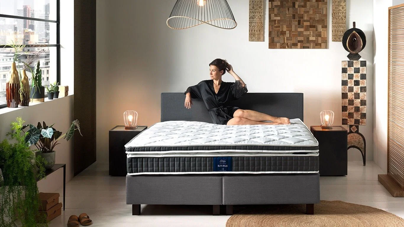 Sleepy Scandinavian Storage hotelbox met Scandinavisch hoofdbord en geïntegreerde opbergruimte