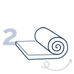 Sleepy Original matras uitrollen