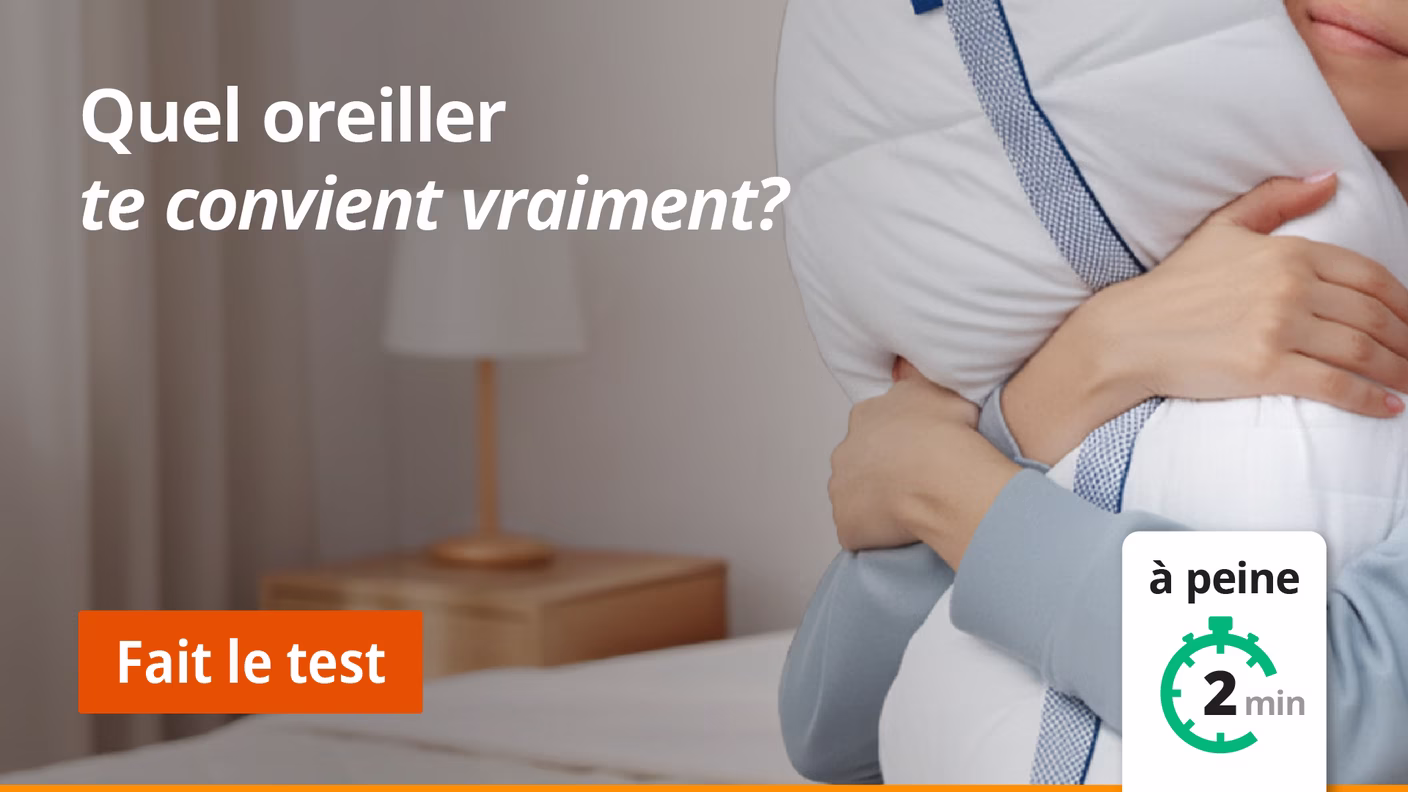 Oreiller fait le test