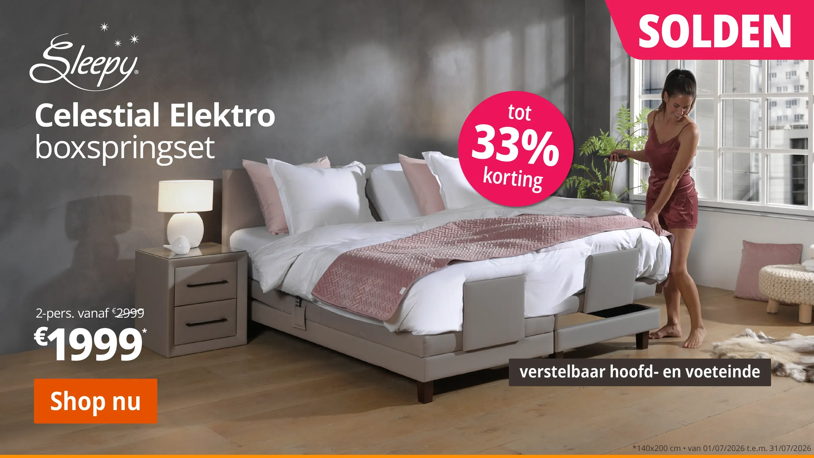 Celestial elektro boxspringset