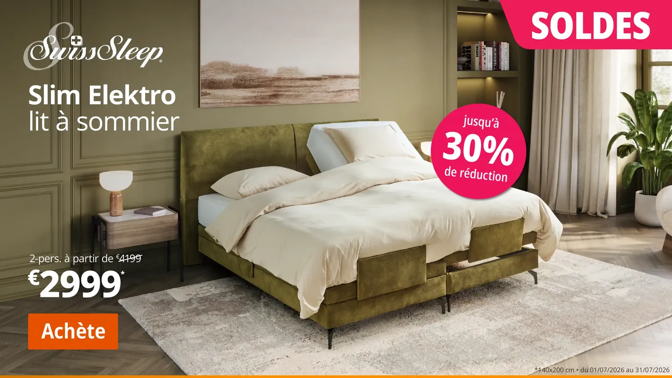 Slim elektro lit à sommier