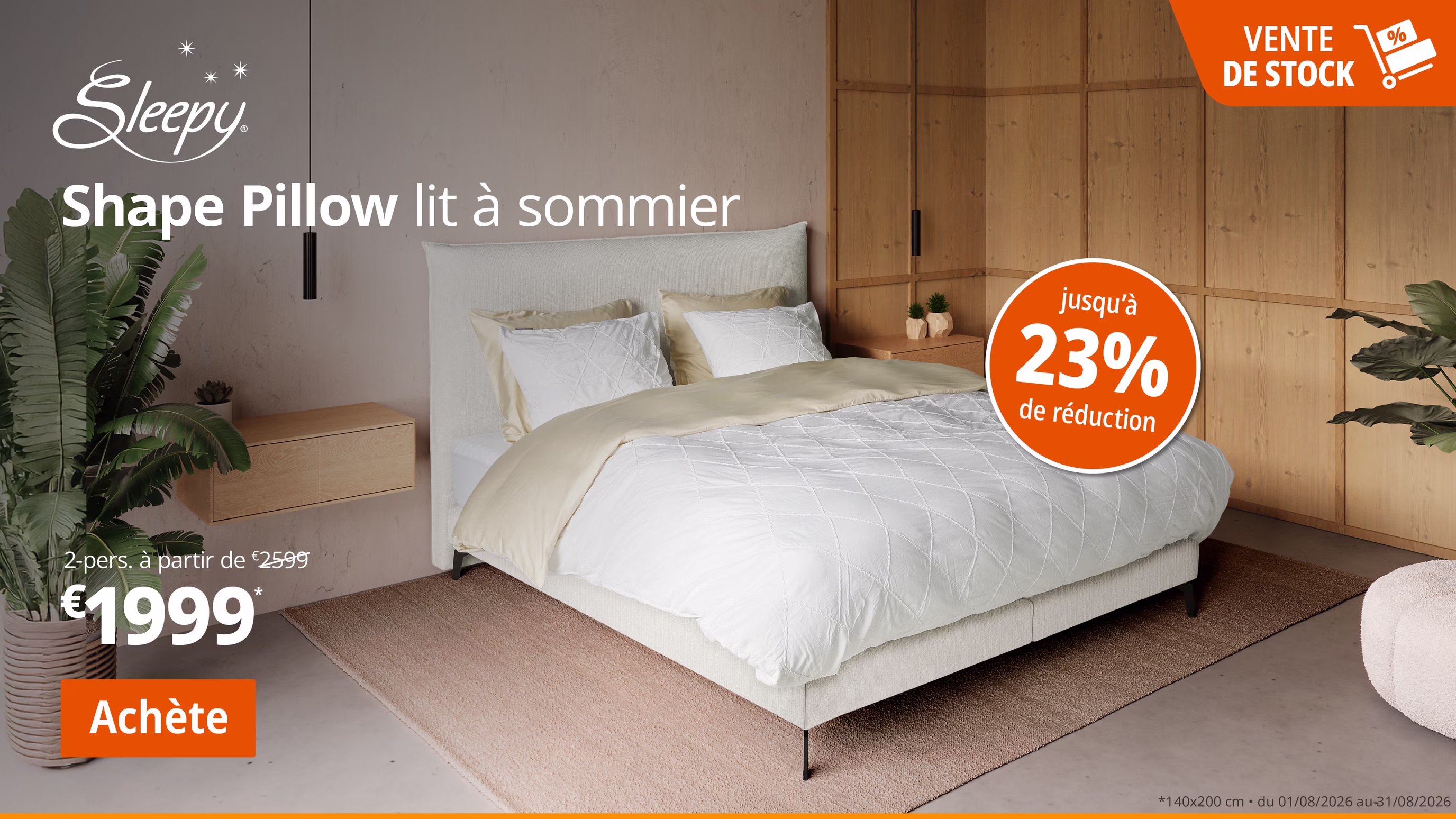 Shape pillow lit à sommier