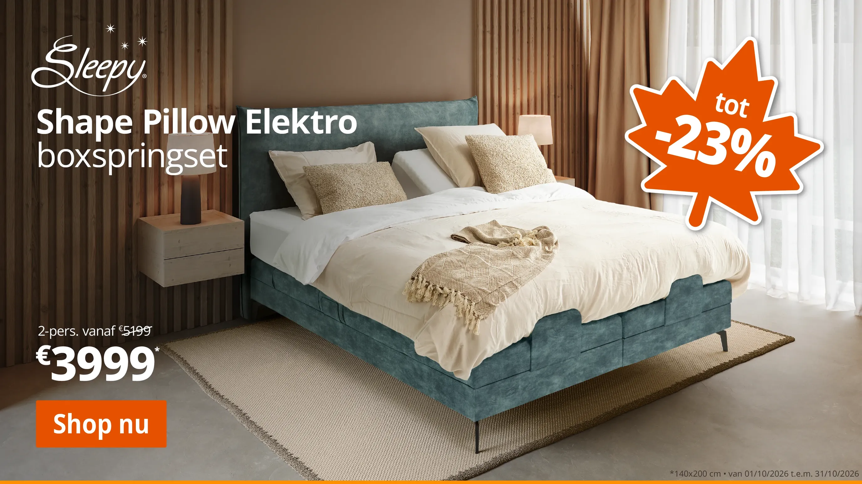 shape pillow elektro boxspringset