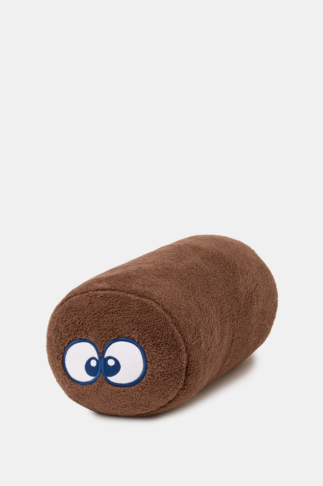 Woody Teddy rolkussen bruin