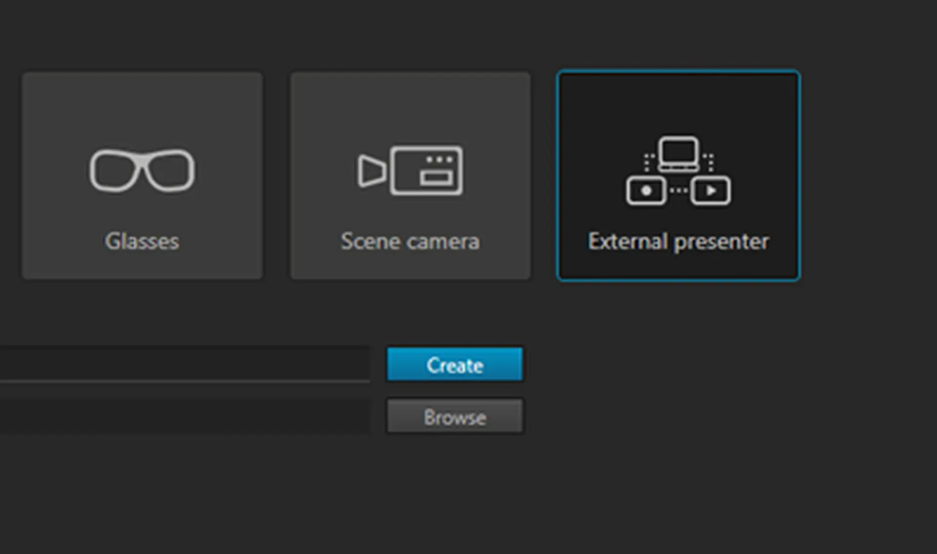 Tobii Pro Lab External presenter icon