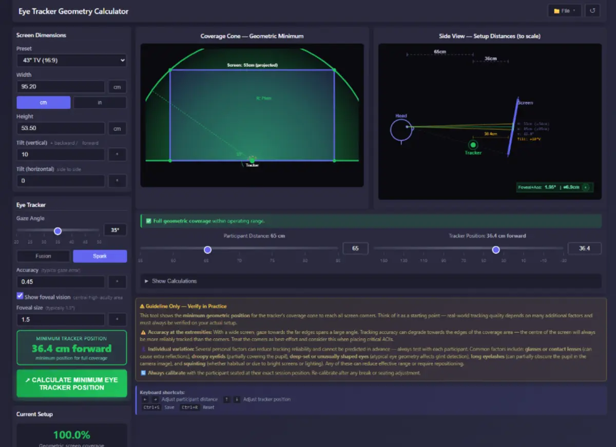 Geometry calculator tool