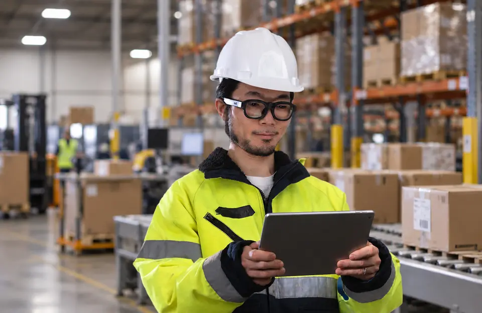 Tobii Glasses X used in warehouse training
