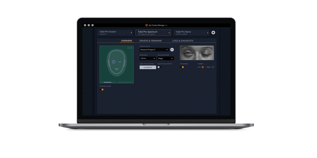 画面ベースのアイトラッカー用ソフトウェア | Tobii Pro Eye Tracker