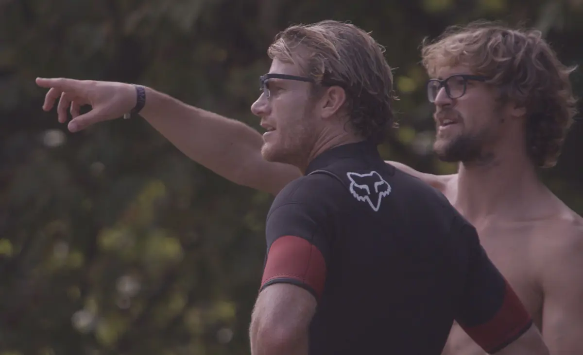 Bede Durbidge, professional surfer wearing Tobii Pro Glasses 2 eye tracker.