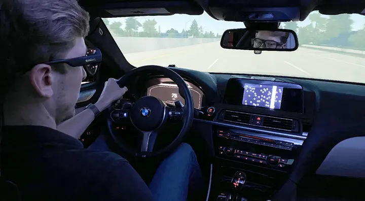 Driving research to new heights: Wearable eye tracking and automotive simulators