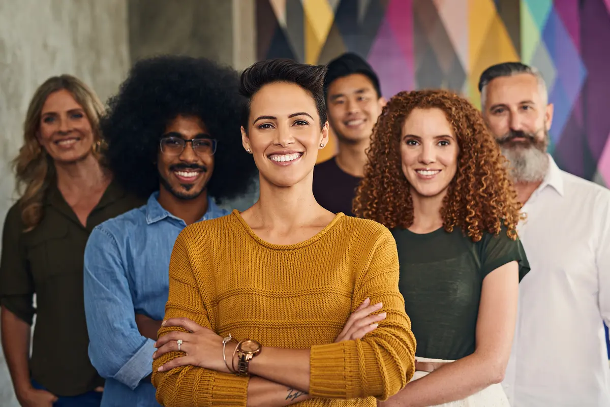A group of workers