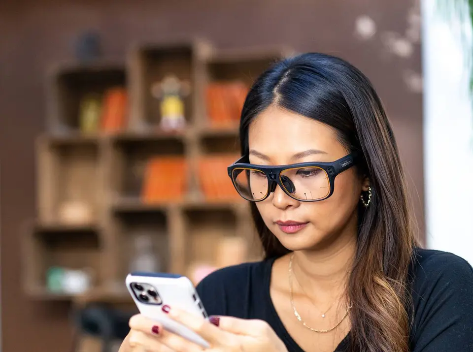 Tobii Pro Glasses 3 on a woman