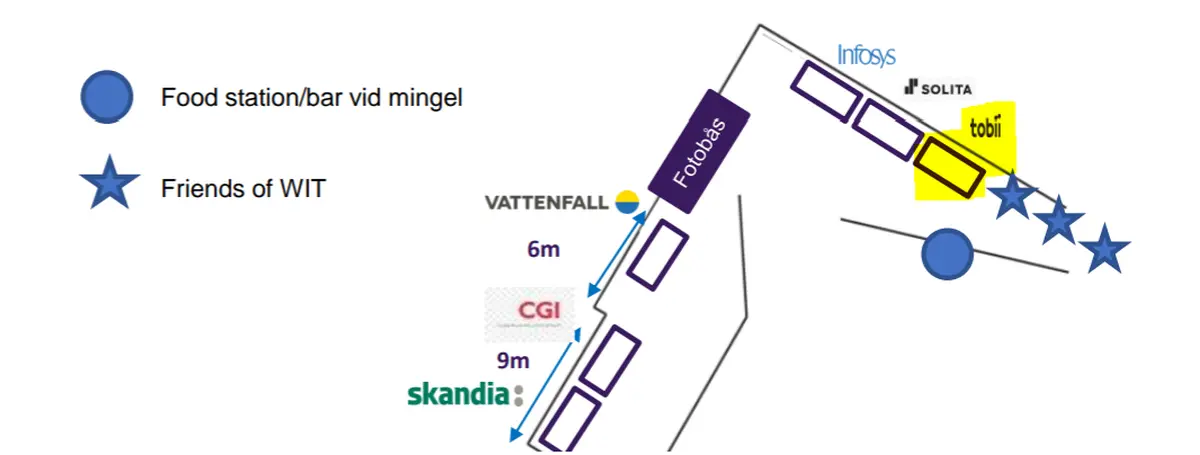 Tobii Booth location Women in Tech 2023 STockholm