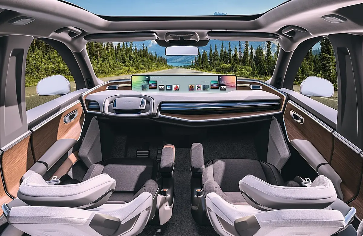 Inside of a car