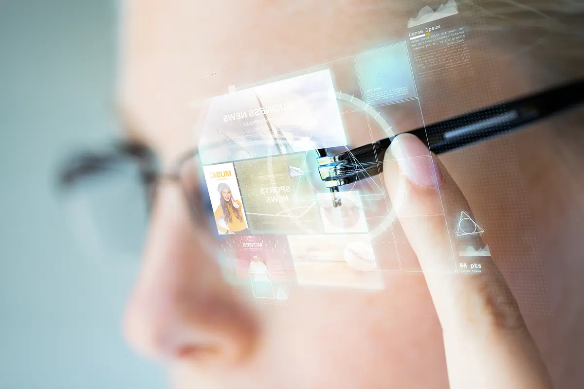 smart glasses with display