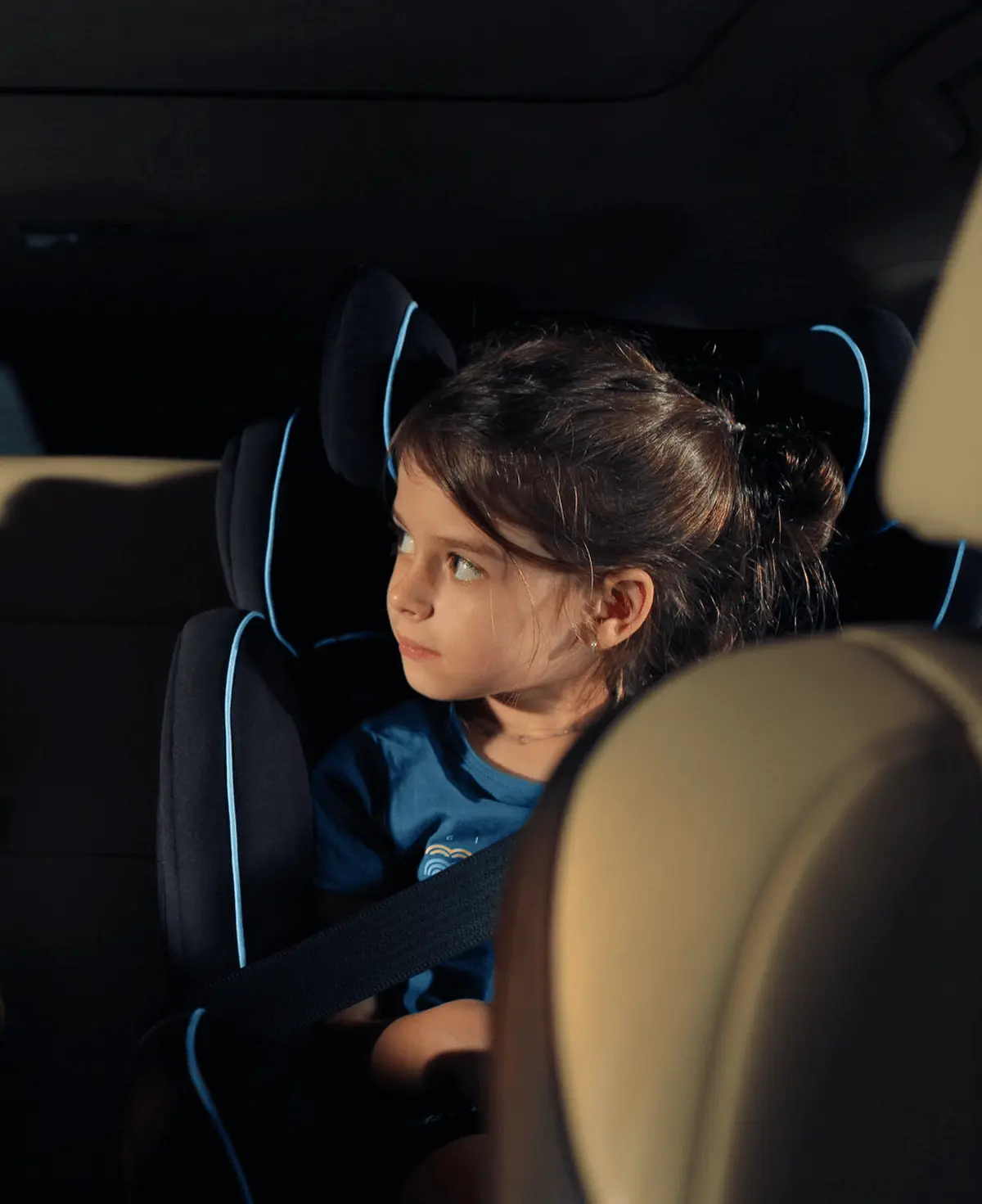 Girl in a car