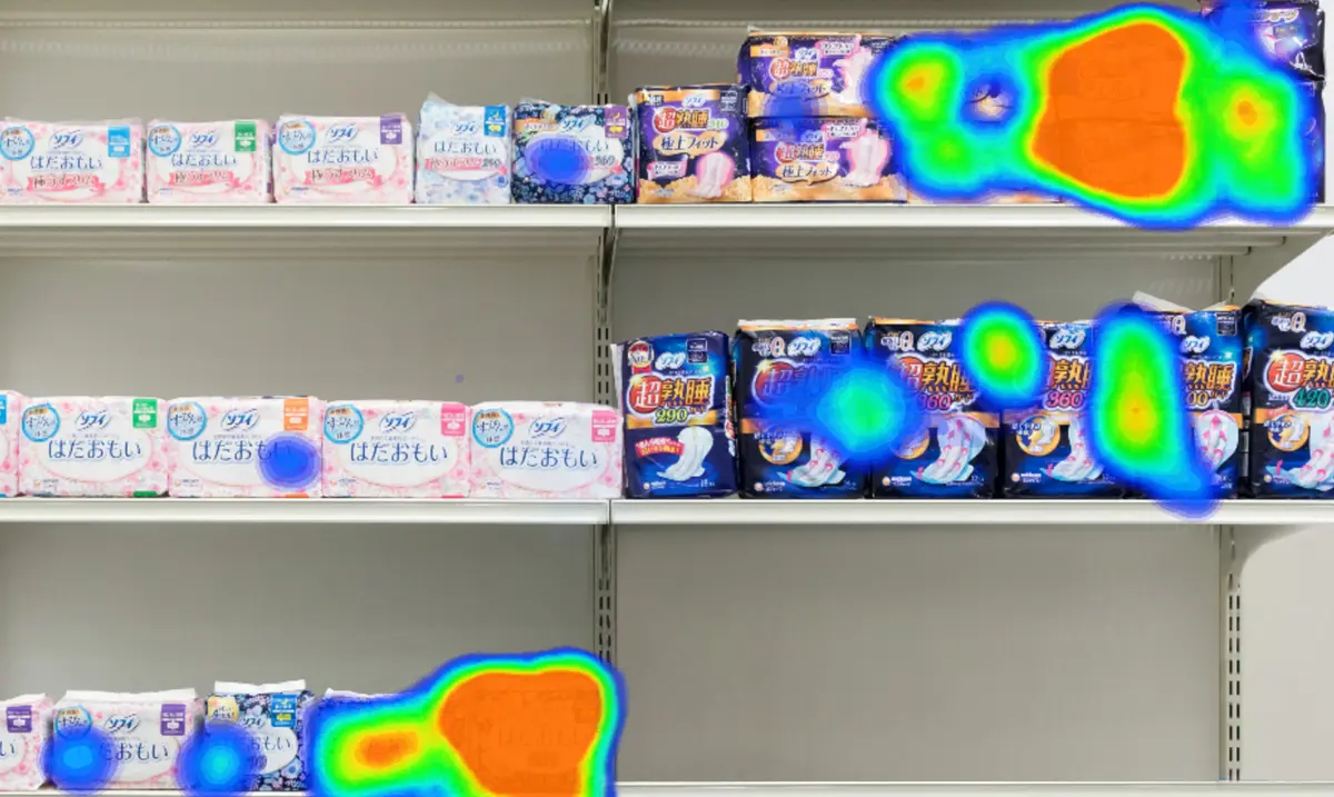 Shelving heat maps